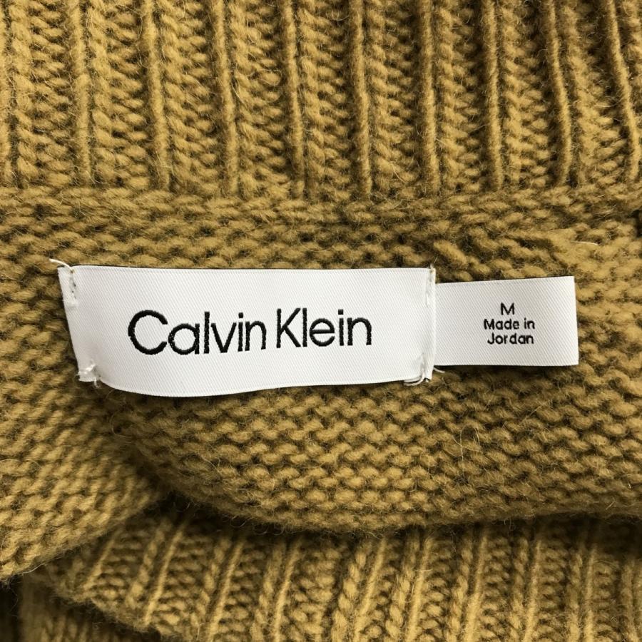 カルバンクライン Calvin Klein アルパカ混ニット マスタード サイズ 