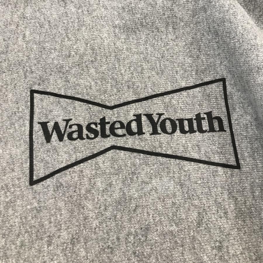 ウェイステッドユース Wasted Youth ロゴプルオーバーパーカー グレー サイズ：XXL｜kindal｜06