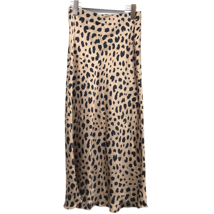 値下げ】Realisation Par レオパードシルクスカート ブラウン サイズ  