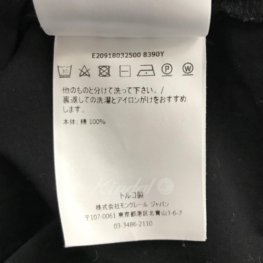 モンクレール MONCLER 「MAGLIA T-SHIRT」ワッペンTシャツ ブラック サイズ：XS｜kindal｜07
