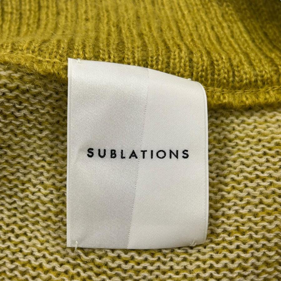値下げ】SUBLATIONS モヘヤ混カーディガン S041208 マスタード サイズ 