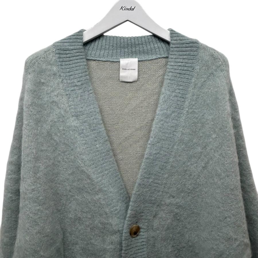 SUBLATIONS モヘアカーディガン ブルー SUBLATIONS モヘアカーディガン