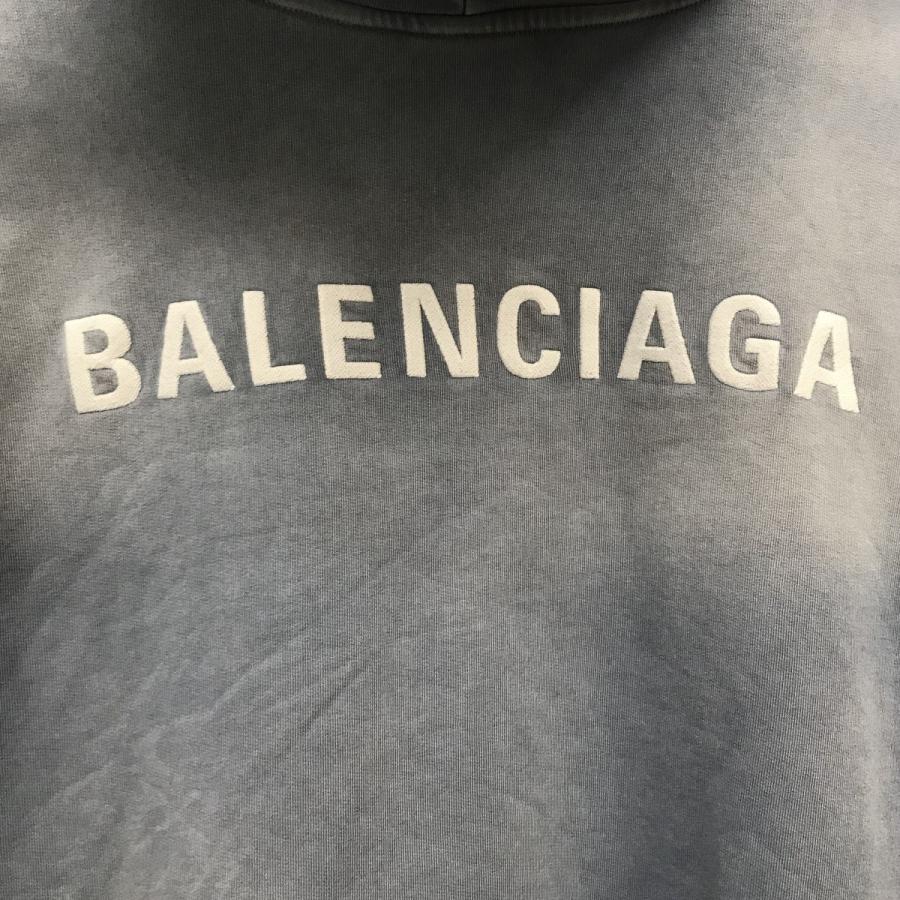 バレンシアガ BALENCIAGA 23AW 「BACK HOODIE」ロゴプルオーバー 