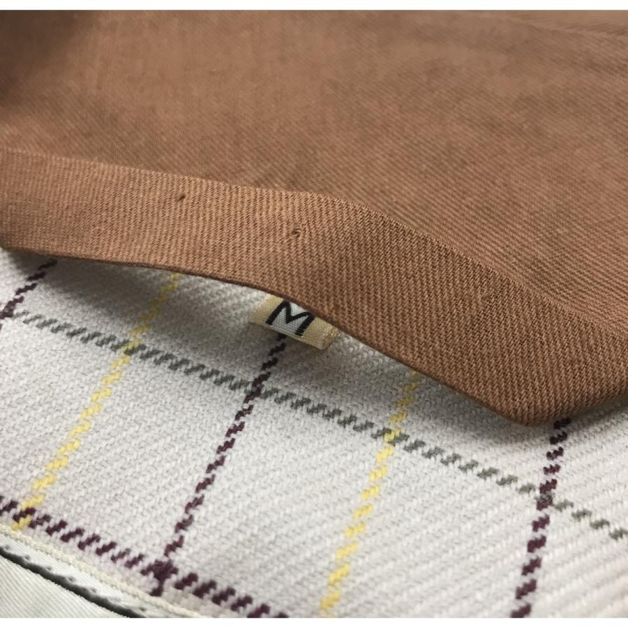 HERMES エルメス ゴム引きステンカラーコート ブラウン サイズ：M 