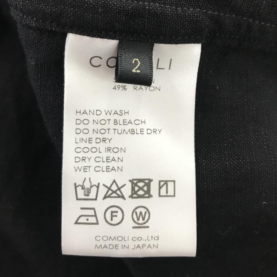 COMOLI 【値下げ】COMOLI ヴィスコースリネン スタンドカラー 