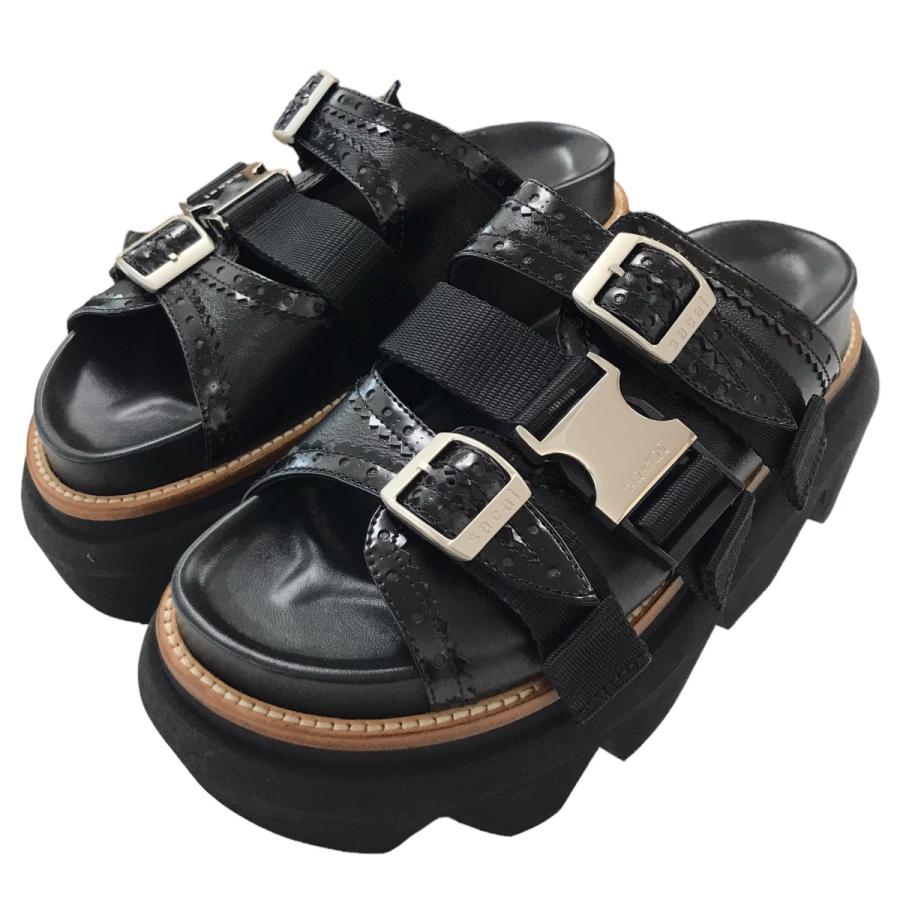 sacai 「Wingtip Sandals」ウイングチップサンダル ブラック サイズ  