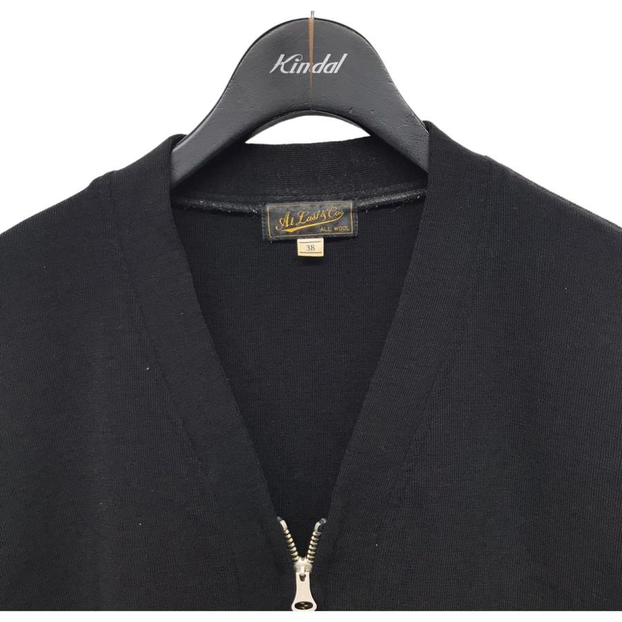 アットラスト　カーディガン ATLAST ＆ CO(アットラスト) 「KNIT ZIP CARDIGAN」ZIPカーディガン