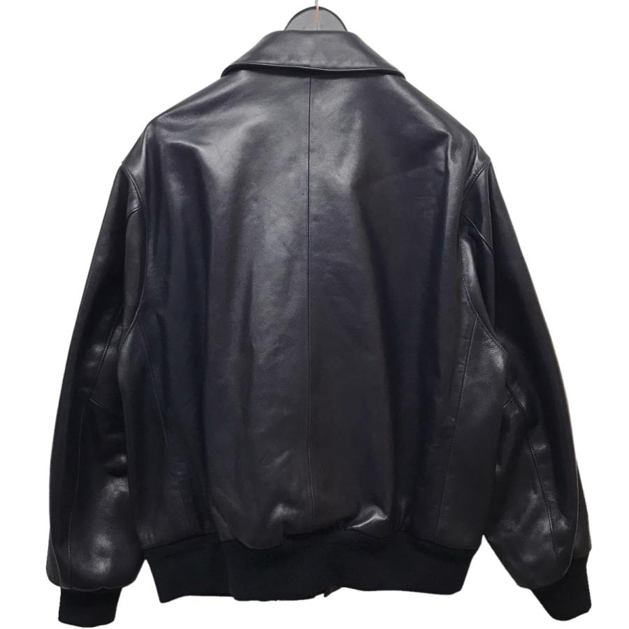 LOEFF ロエフ ラムレザーフライトジャケット ネイビー サイズ:1 LOEFF ロエフ ラムレザーフライトジャケット ネイビー サイズ:1