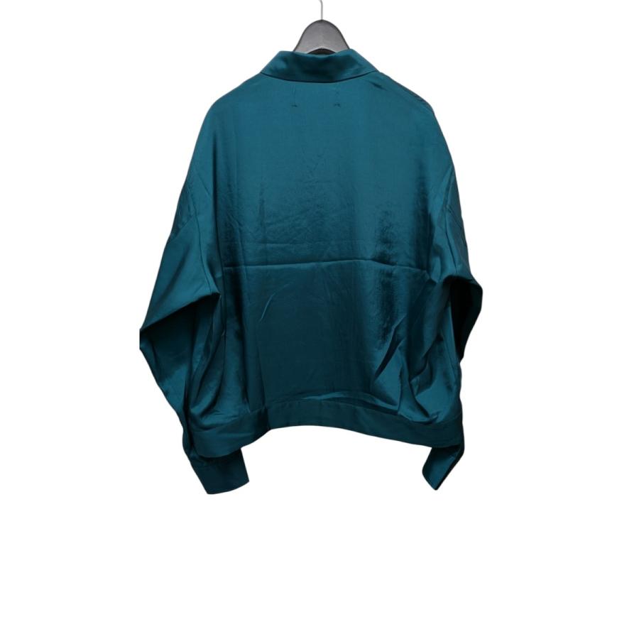 CULLNI クルニ Silky Twill Mini Tailored Zip Shirt Jkt シルキー 