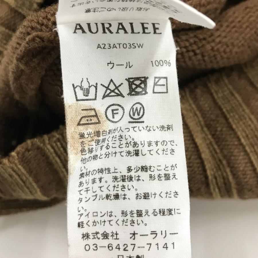 AURALEE オーラリー 23AW MERINO KNIT タートルニット AURALEE オーラリー 23AW WASHED FRENCH MERINO KNIT TURTLE