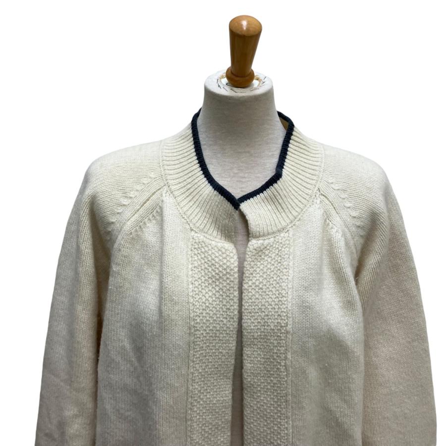 アニュアル ANNUAL Moss Stitch Cardigan カシミヤ混ステッチ  