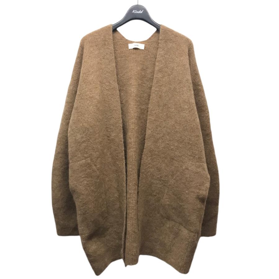 アンフィル unfil 【stretch superkid mohair cardigan 】ストレッチ 