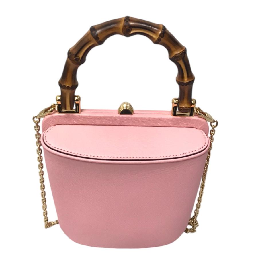 値下げ】GUCCI ミニバケット2WAYショルダーバッグ ピンク サイズ