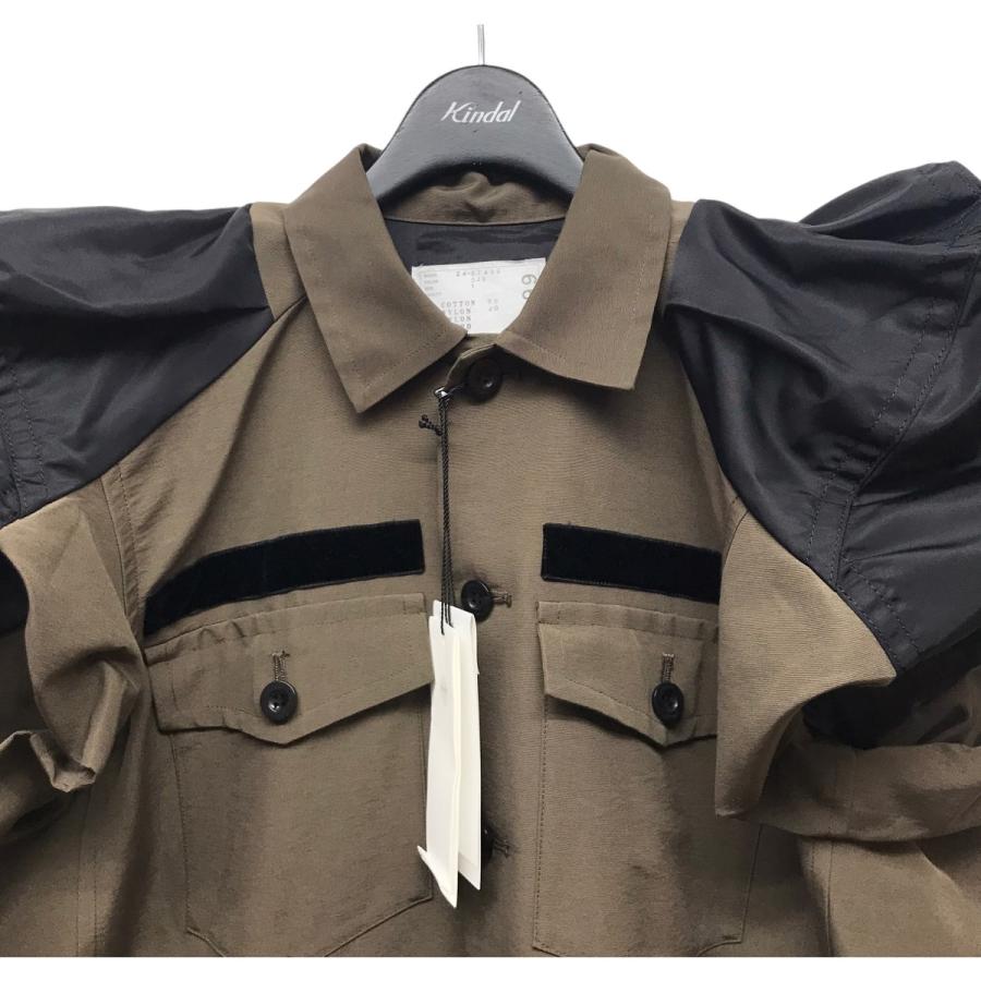 sacai 【値下げ】sacai 24AW「Nylon Twill Mix Grosgrain Dress