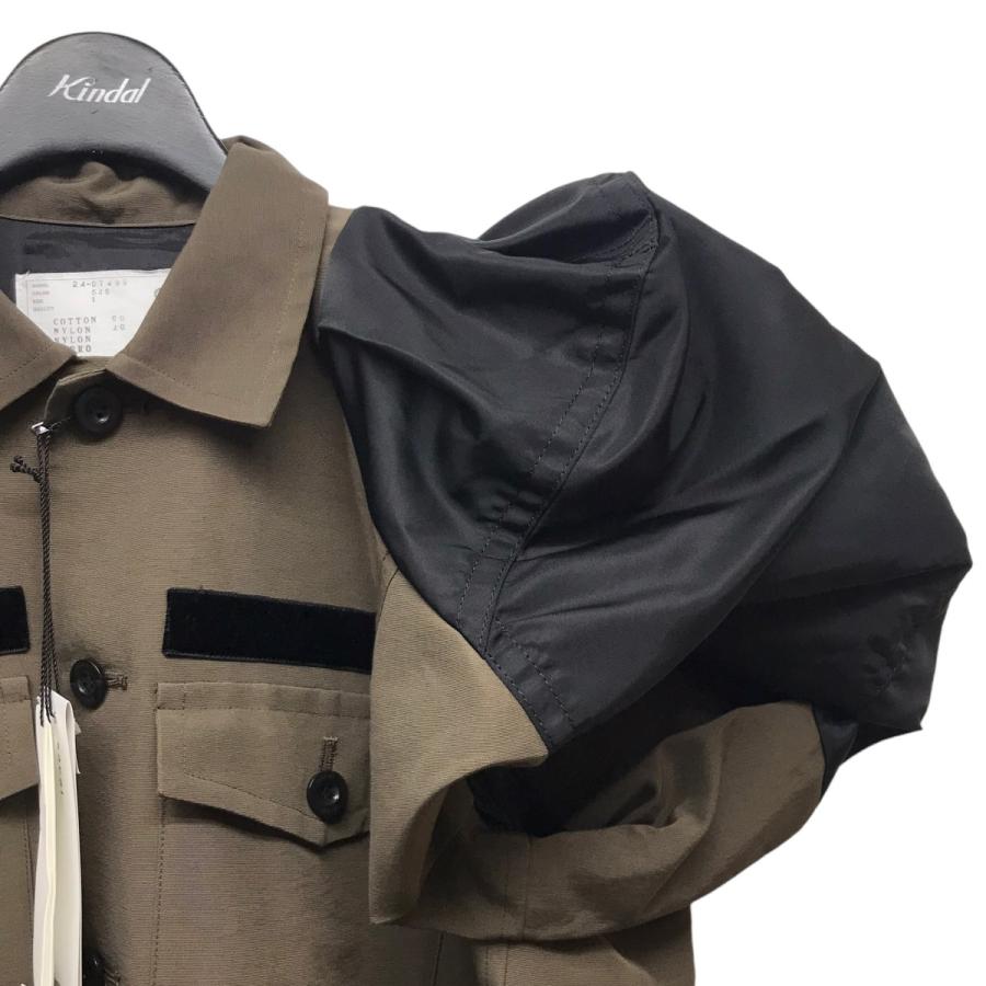 sacai 【値下げ】sacai 24AW「Nylon Twill Mix Grosgrain Dress