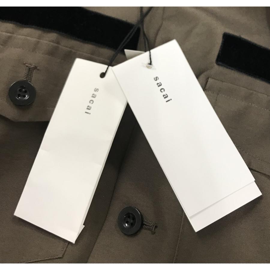 sacai 【値下げ】sacai 24AW「Nylon Twill Mix Grosgrain Dress