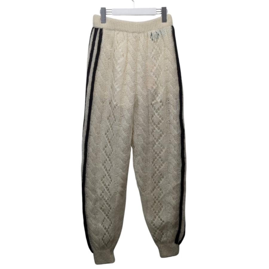 新品 GUCCI adidas モヘア ウール ニット パンツ GUCCI（グッチ） 【値下げ】GUCCI×adidas モヘアニットパンツ ホワイト