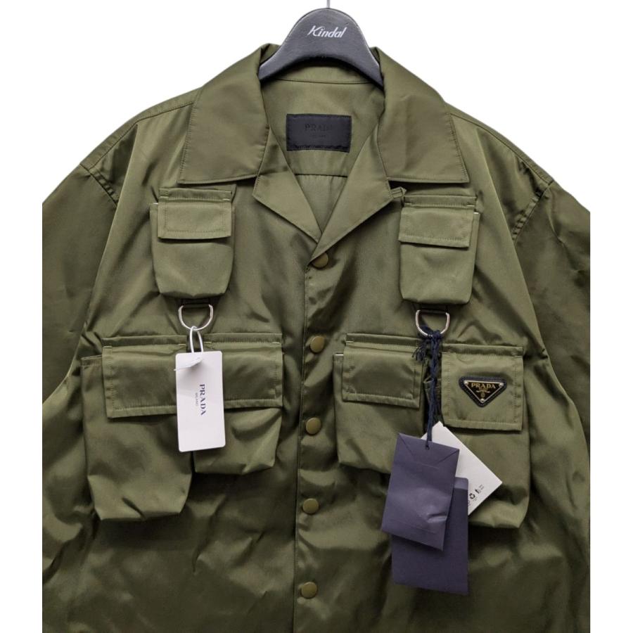 PRADA（プラダ） 【値下げ】PRADA 半袖 Re-Nylon シャツ オリーブ