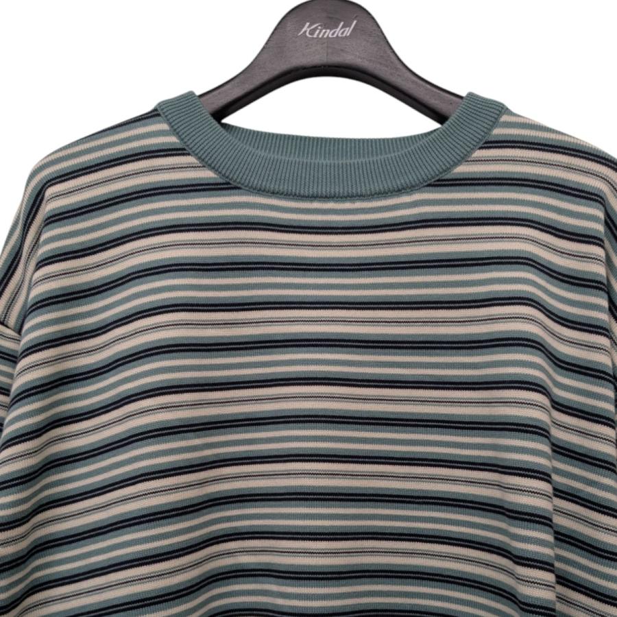 DESCENDANT 【値下げ】DESCENDANT 25SS NALU CREW NECK KNIT ボーダー 