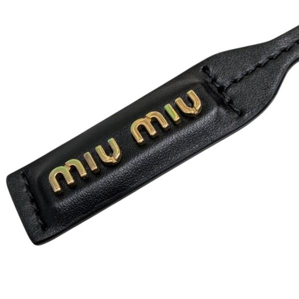 miu 【値下げ】MIU MIU ラフィアクロシェバケットバッグ マルチ