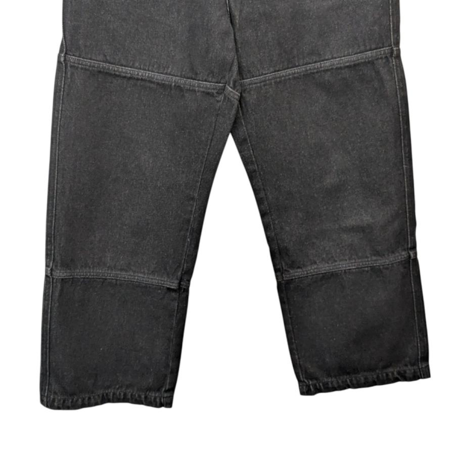 Stussy ブラックパンツ ダブルニー 28 中古・古着通販】stussy (ステューシー) ダブルニーワークパンツ