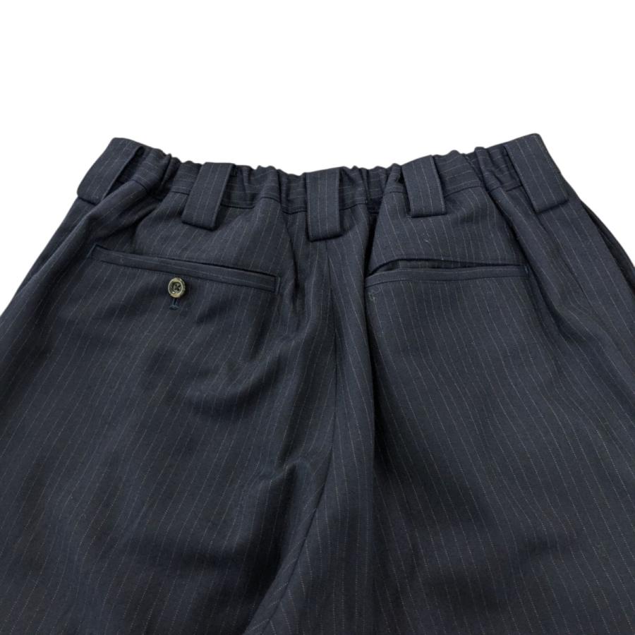 UJOH ウールストライプスラックス　ツータック UJOH（ウジョー） 【値下げ】UJOH ストライプスラックス U803-P50-102