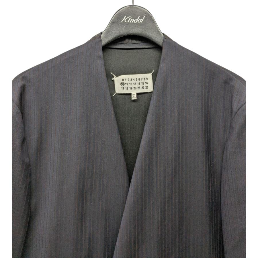 メゾンマルジェラ ネイビーストライプジャケット マルタンマルジェラ