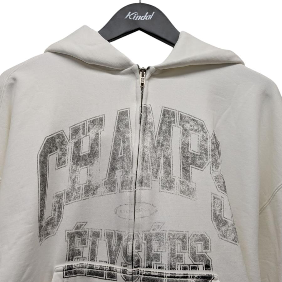 【値下げ】BALENCIAGA CHAMPS ELYSEES ZIP UPパーカー 803264 ホワイト サイズ：S (代官山店)_2