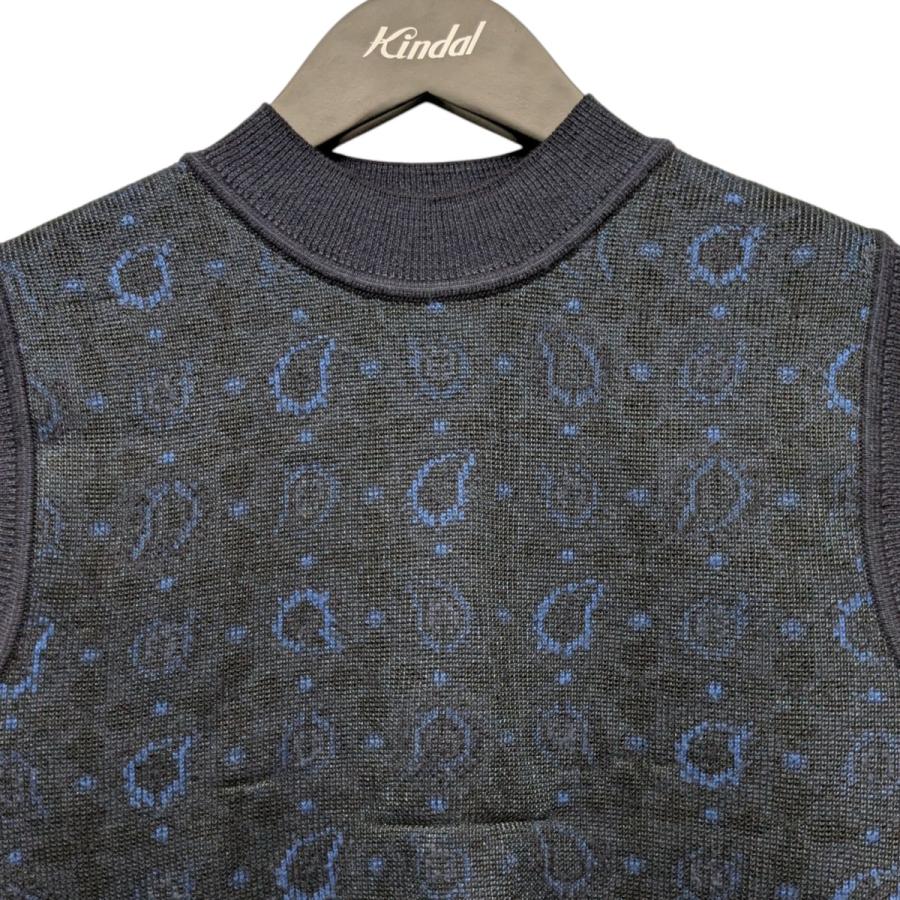 値下げ】mame kurogouchi 21AW Paisley Jacquard Knitted Vest