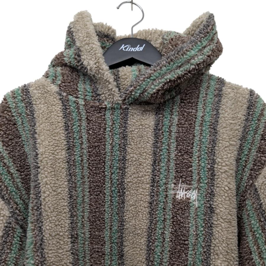 STUSSY（ステューシー） STUSSY Stripe Sherpa Hoodie シェルパプル