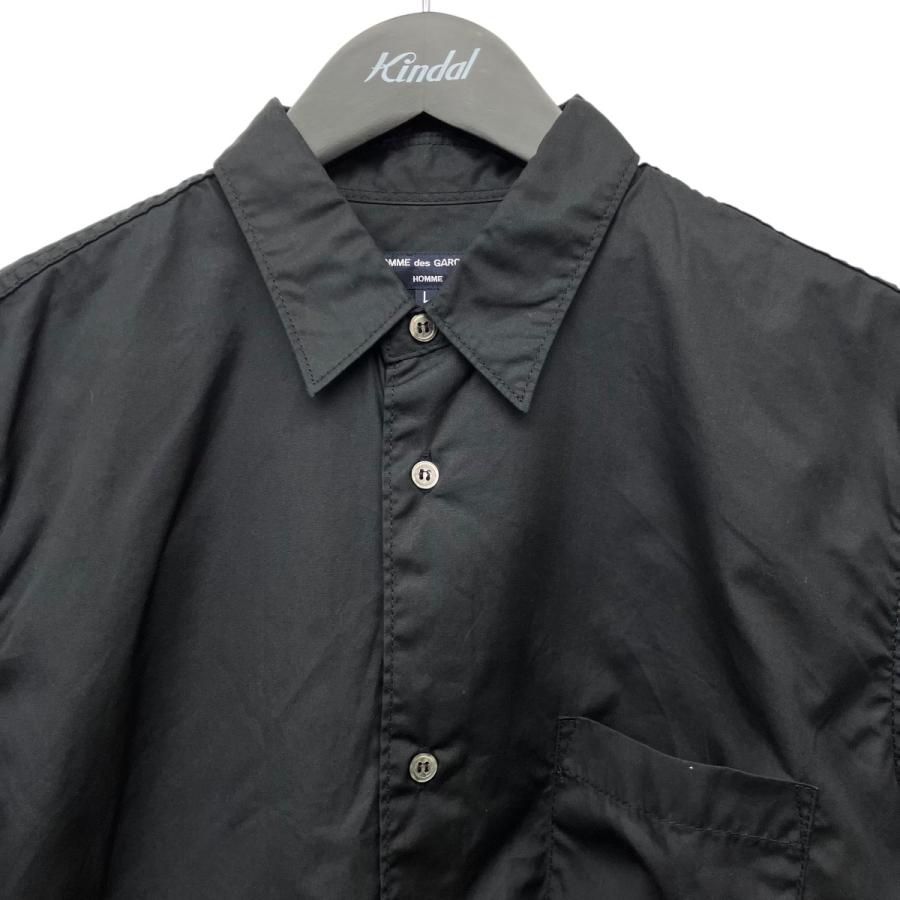 BLACK COMME des GARÇONS 24AW ジップブロードシャツ COMME des GARCONS HOMME コムデギャルソンオム 24SS コットンブロード