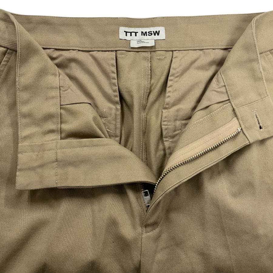 値下げ】TTT MSW 25AW タックチノパン ベージュ サイズ：S (EC