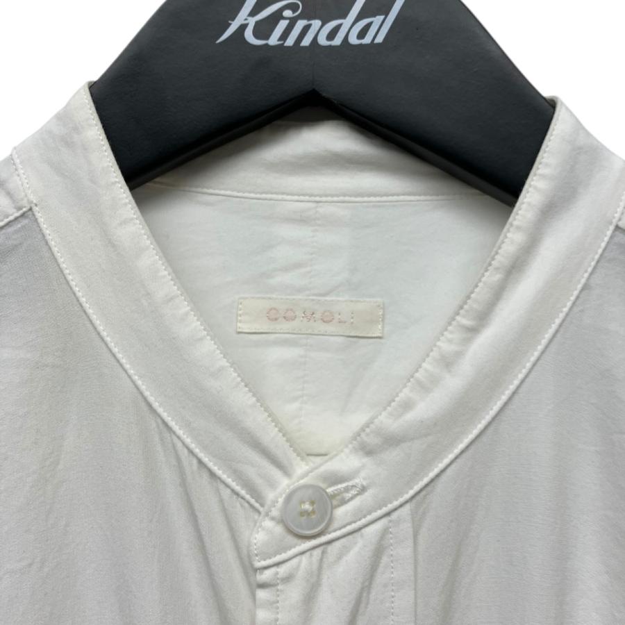COMOLI（コモリ） COMOLI 22SS バンドカラーシャツ V01-02002 ホワイト