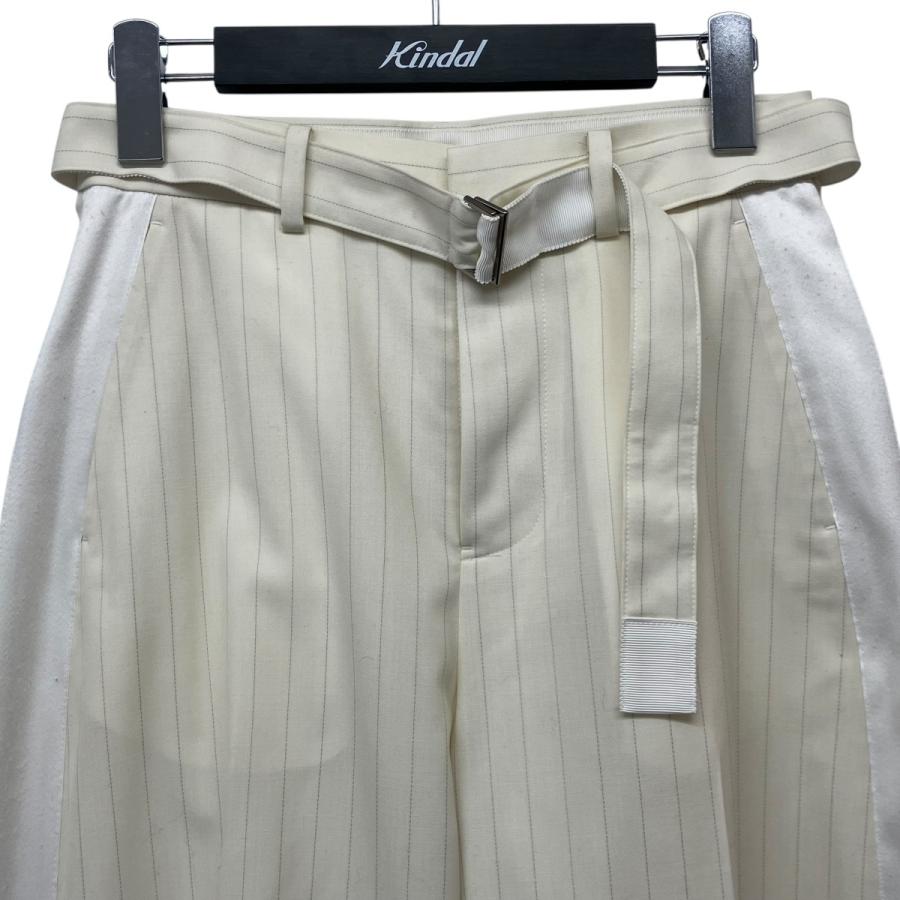 sacai（サカイ） sacai 24SS Chalk Stripe Pants ベルテッドストライプ