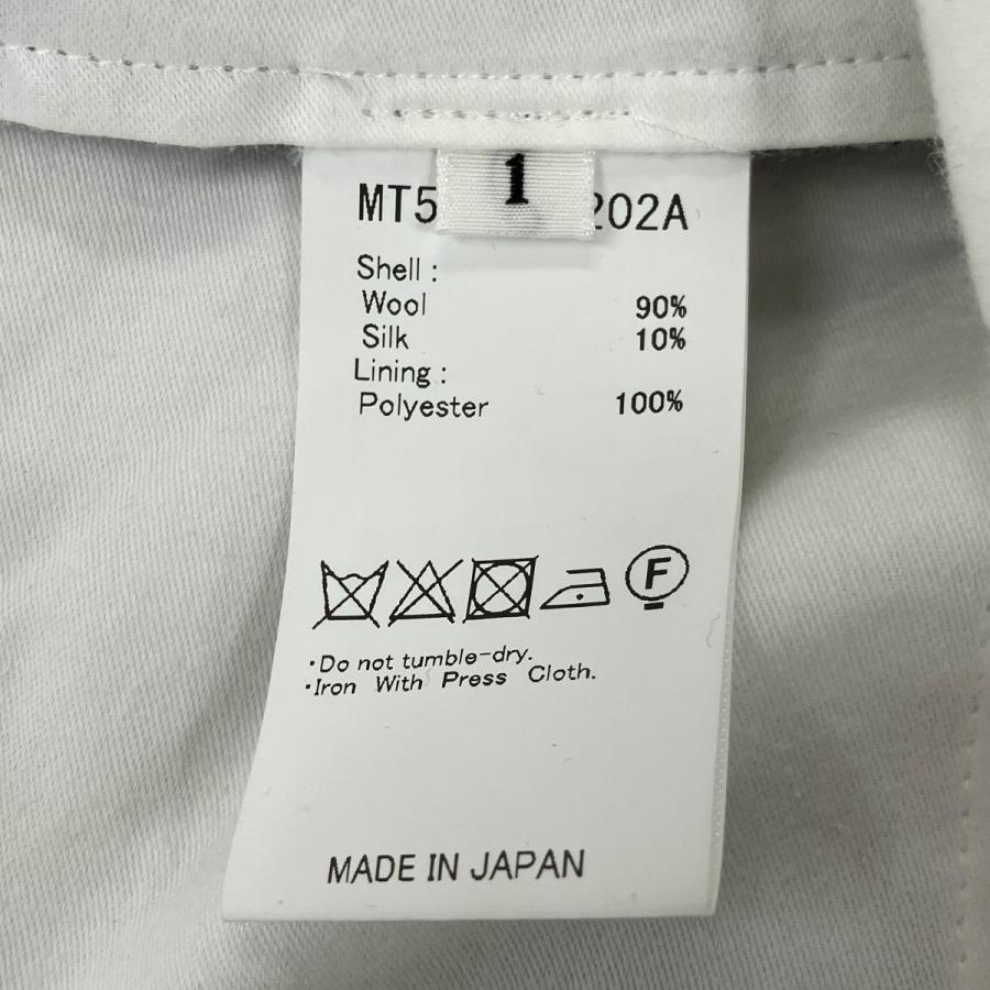 マーティーアンドサンズ MAATEE＆SONS 撚杢ヘリンボーン setup trouser 2 MT5103-0202A グレー サイズ：1の画像