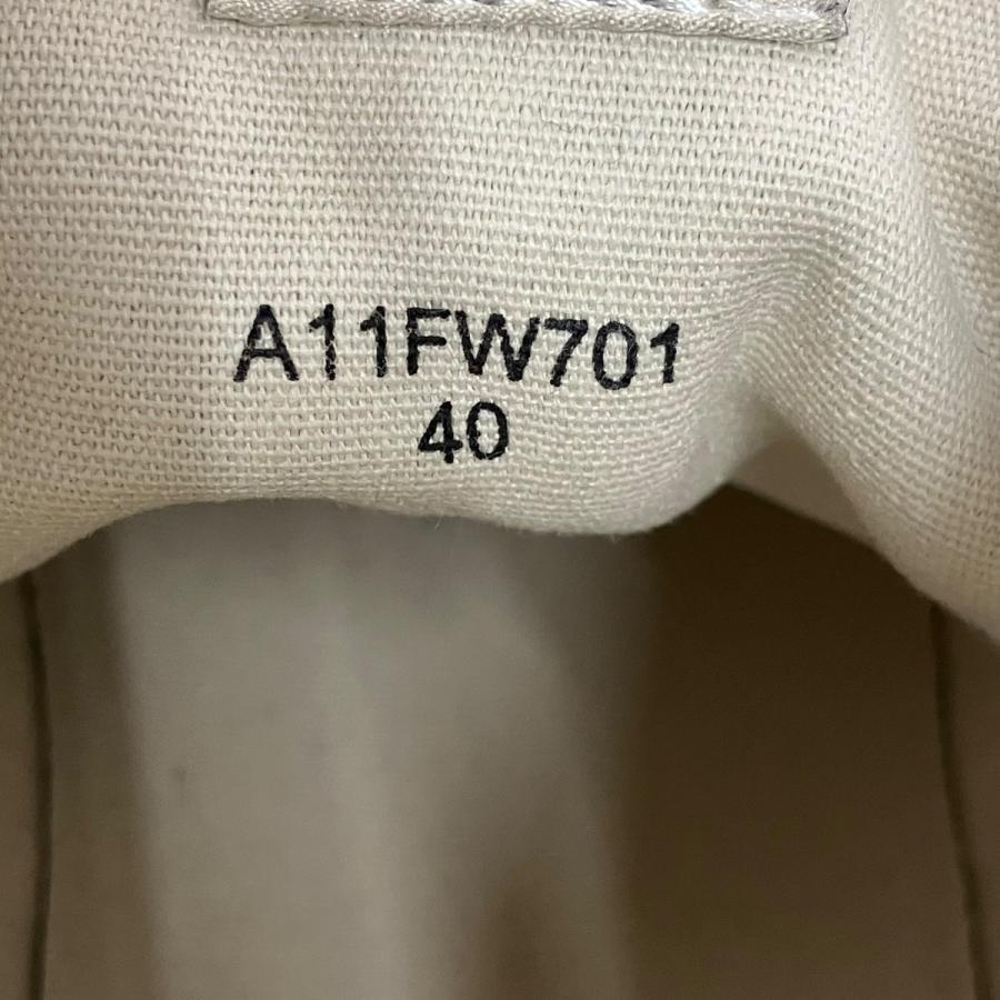 ミハラヤスヒロ MIHARA YASUHIRO PTS23 CANVAS HI-TOP ハイカットスニーカー A11FW701 ブラック サイズ：40の画像