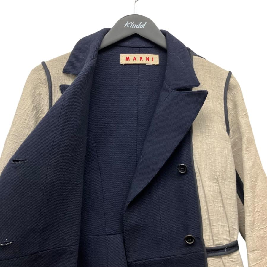 MARNI（マルニ） ウール×リネンロングーコート LWCPMAA43BQ0TW097