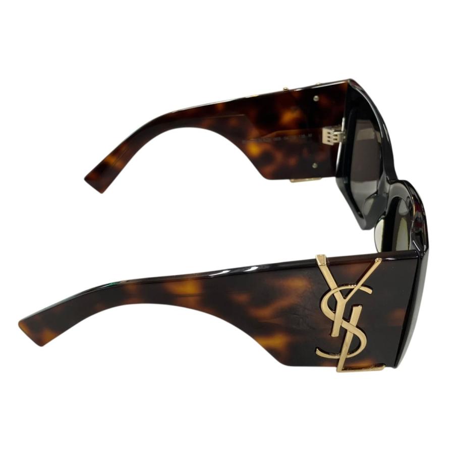 サンローランパリ Saint Laurent Paris 「BLAZE」キャットアフレームロゴサングラス ブラウンの画像