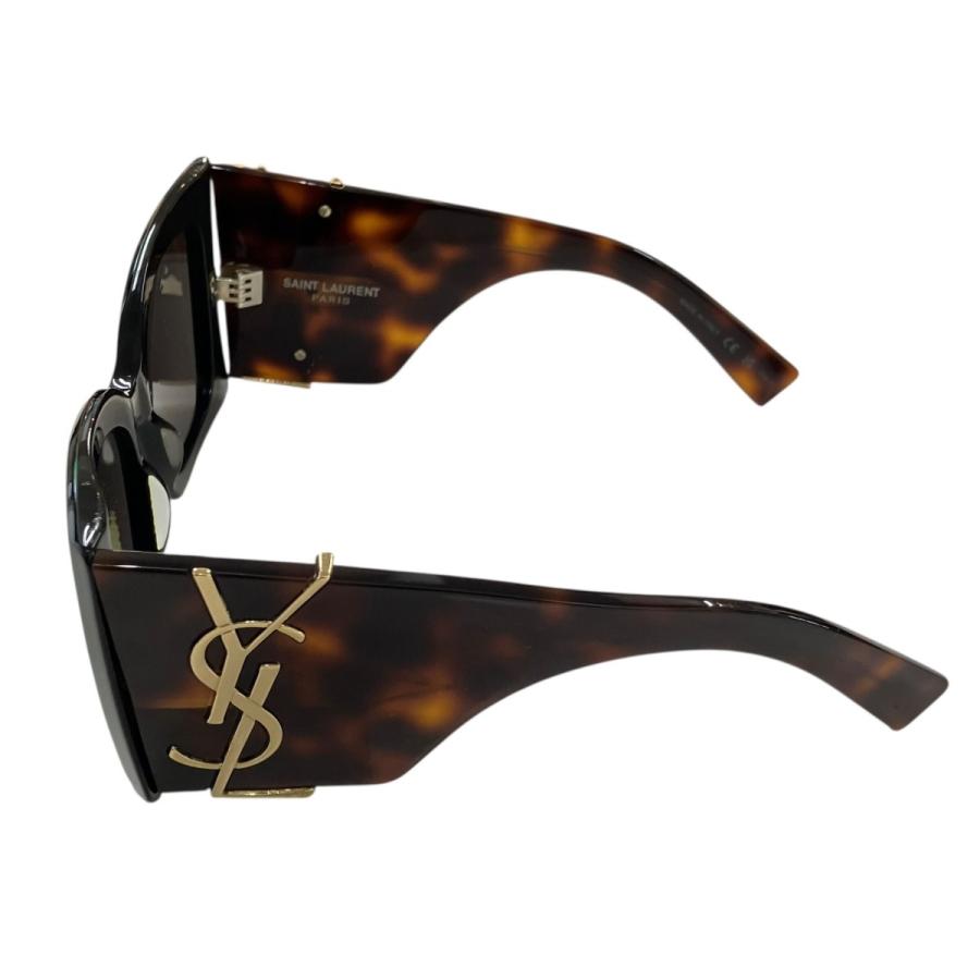 サンローランパリ Saint Laurent Paris 「BLAZE」キャットアフレームロゴサングラス ブラウンの画像