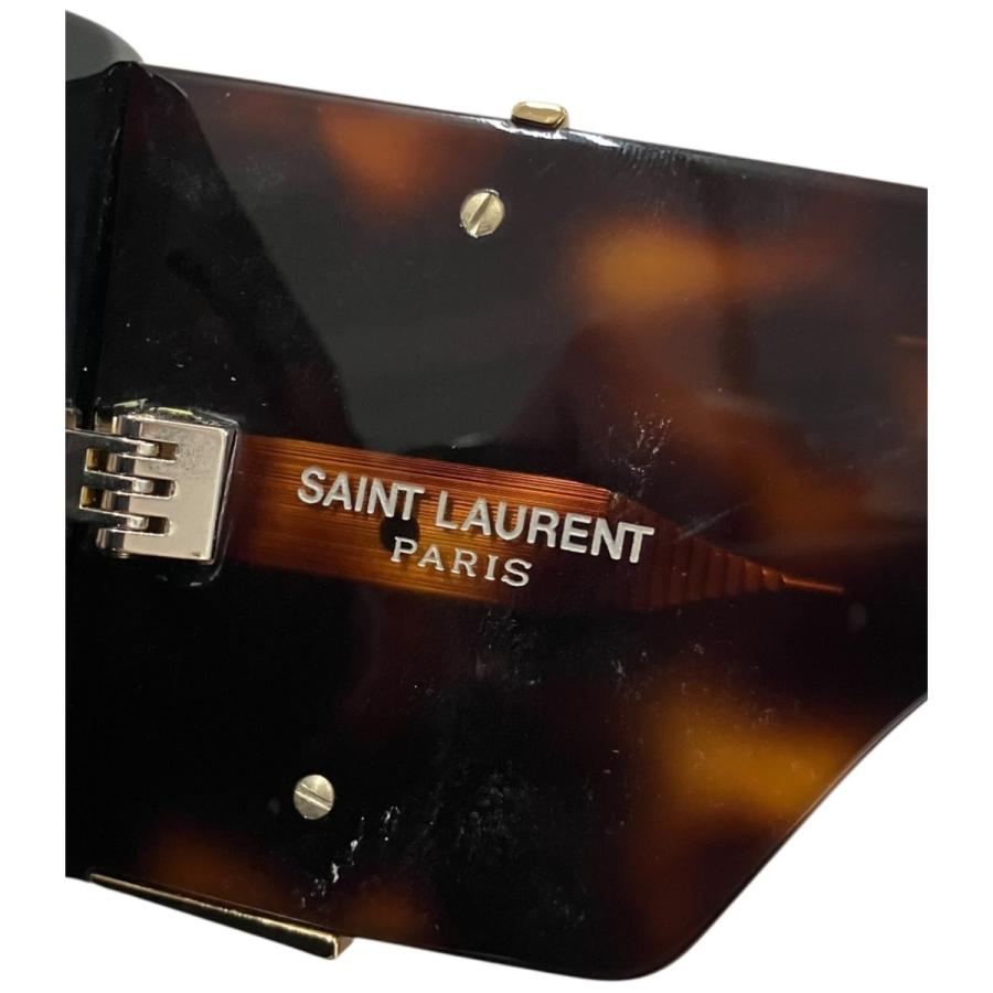 サンローランパリ Saint Laurent Paris 「BLAZE」キャットアフレームロゴサングラス ブラウンの画像