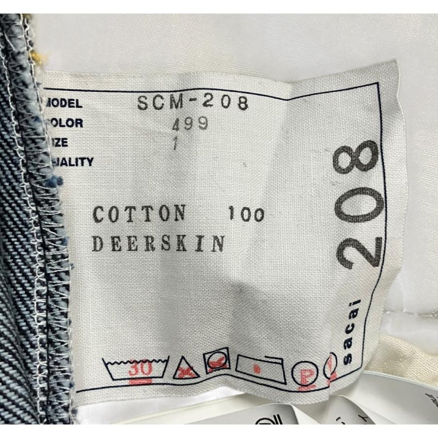 sacai（サカイ） 「Wide Denim Pants」ベルテッドワイドデニムパンツ 