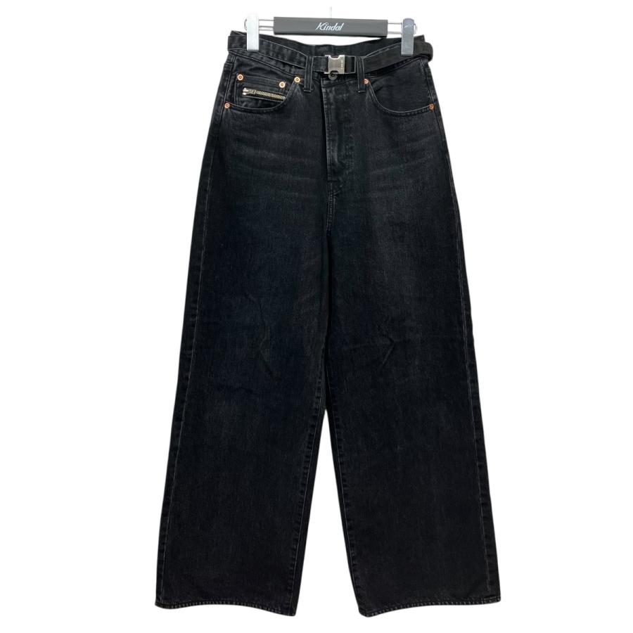 sacai（サカイ） 「Wide Denim Pants」ベルテッドワイドデニムパンツ 