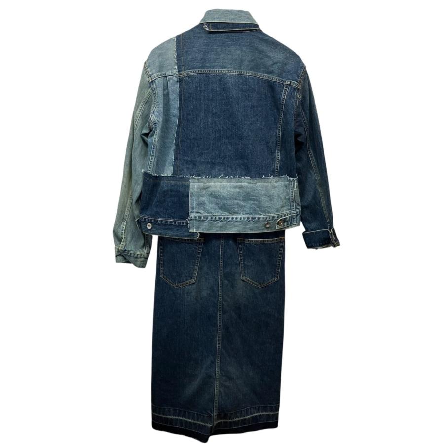 sacai（サカイ） リメイクデニムドッキングコート インディゴ サイズ