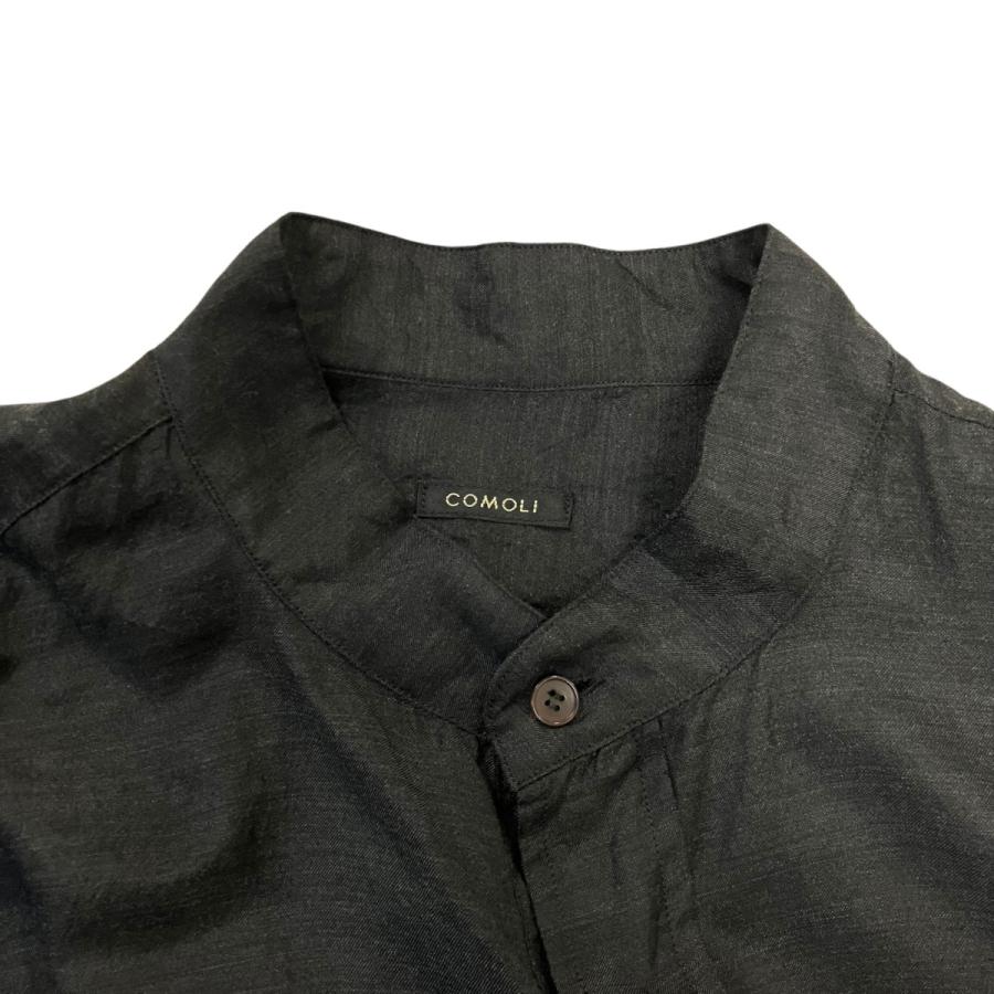 COMOLI（コモリ） COMOLI 25SS ウールシルクプルオーバーシャツ B01