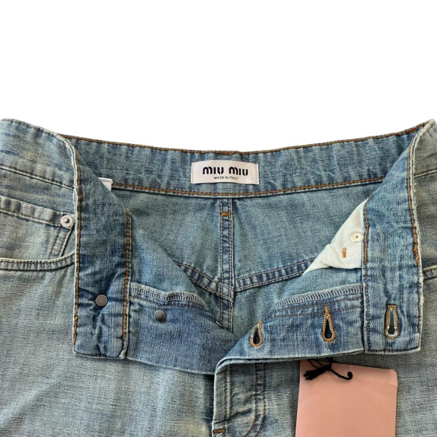 miu miu（ミュウミュウ） MIU MIU 26SS シャンブレーワイドデニム