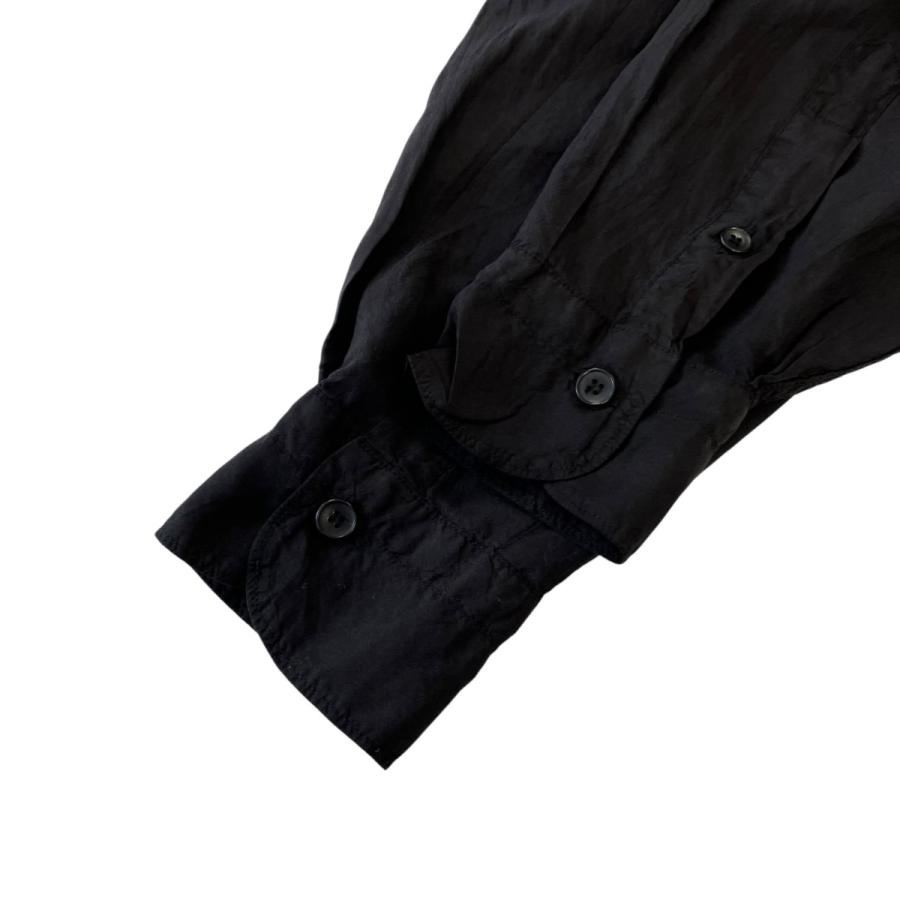 COMOLI（コモリ） COMOLI 25SS シルク製品染シャツ B01-02014 ブラック