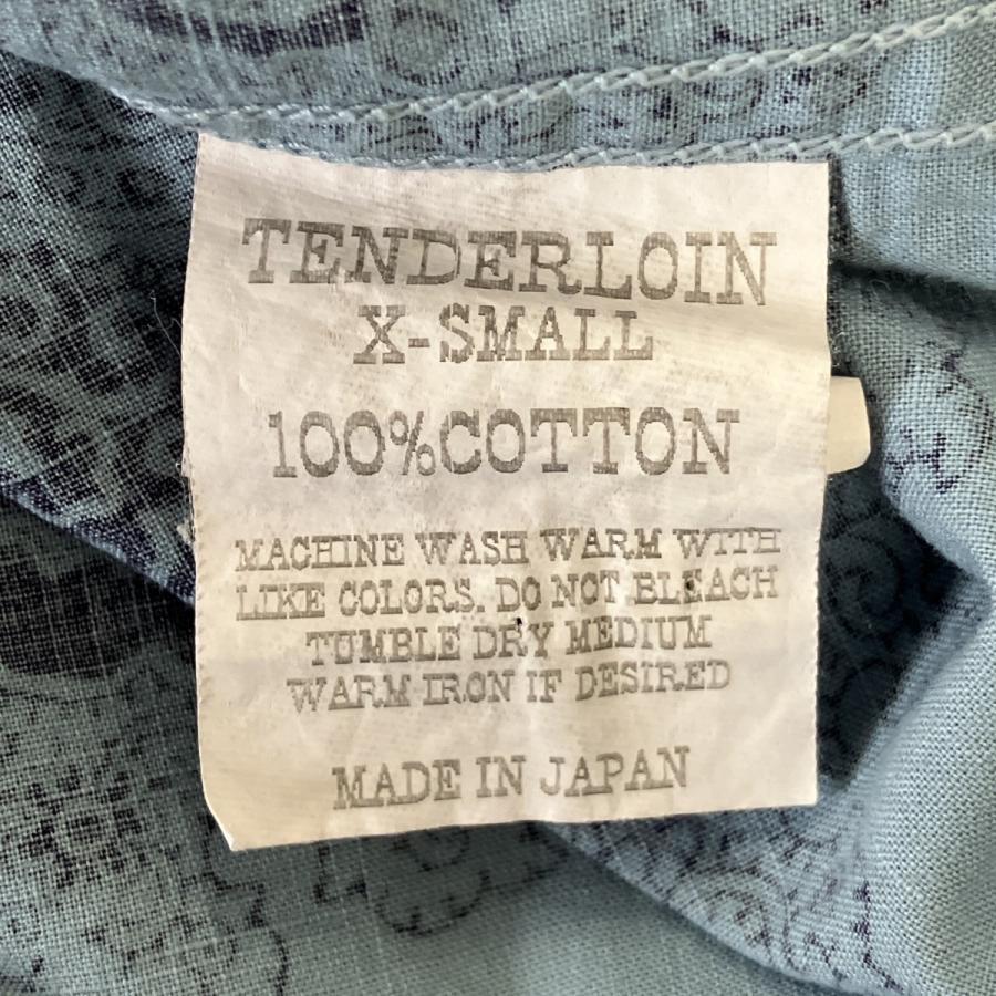 TENDERLOIN（テンダーロイン） 半袖ペイズリー柄オープンカラーシャツ