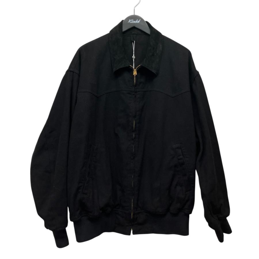comoli 26SSブラックドリルジップジャケットD01-01030 COMOLI（コモリ） COMOLI 26SS ブラックドリルジップジャケット D01