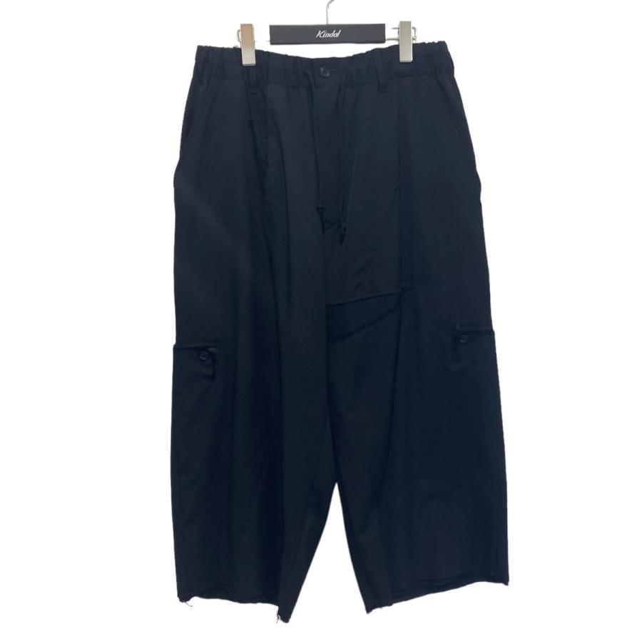 YohjiYamamoto 22aw ツイルギャザー ショートパンツ-