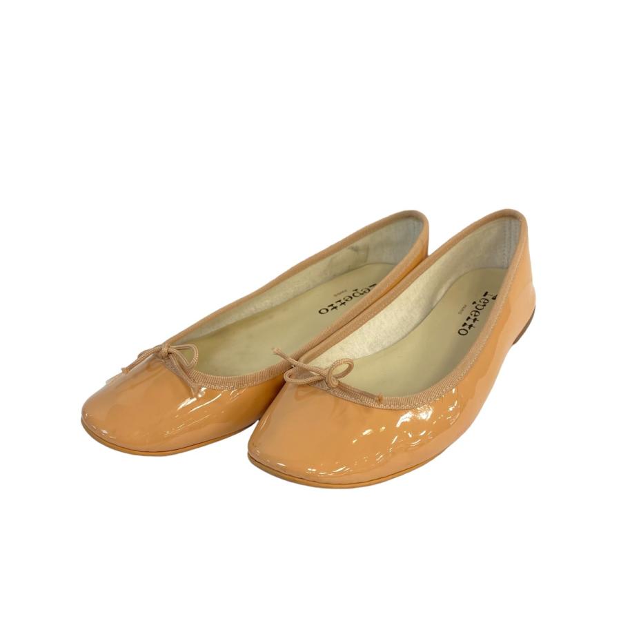 値下げ】repetto バレエフラットシューズ オレンジ サイズ：38 1／2 